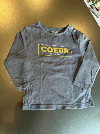Teeshirt manche longue bleu marine