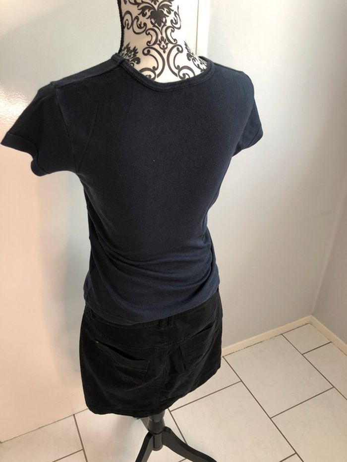 Teeshirt marine avec strass bleus taille S - photo numéro 4