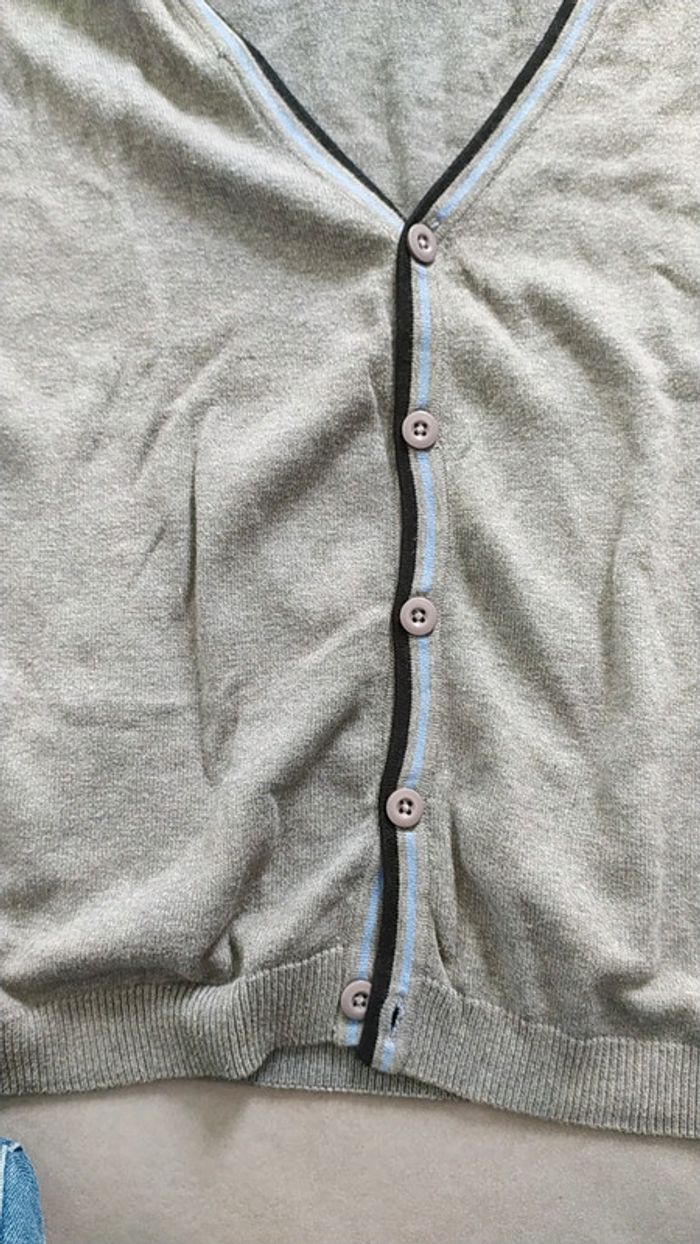 Gilet homme gris S la redoute - photo numéro 3