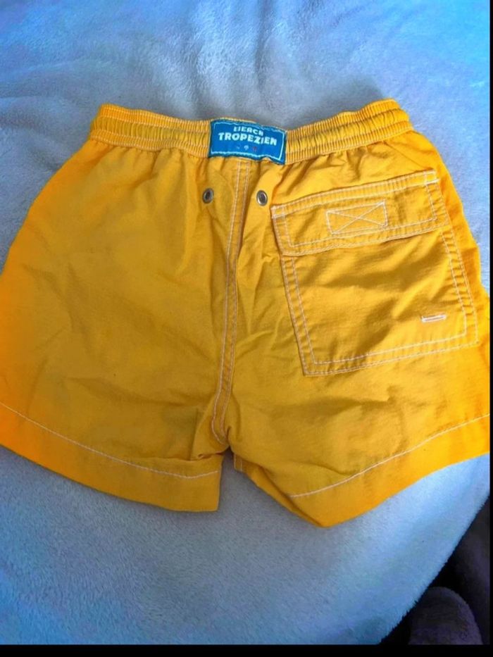 Maillot de bain short jaune tropezien 4 ans - photo numéro 2