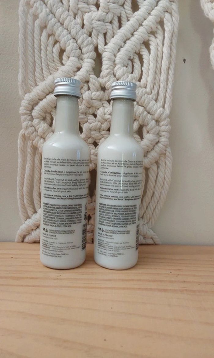 Lot de 2 flacons de Lait corporel Blancrème  Noix de coco litchi 75 ml - photo numéro 2