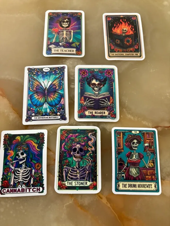 Stickers carte de tarot 7