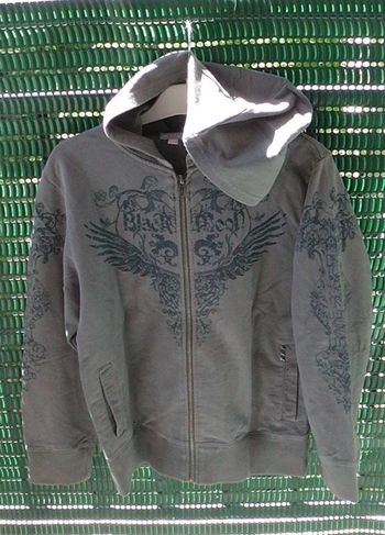 Veste à manches longues, avec capuche, et poches, kaki