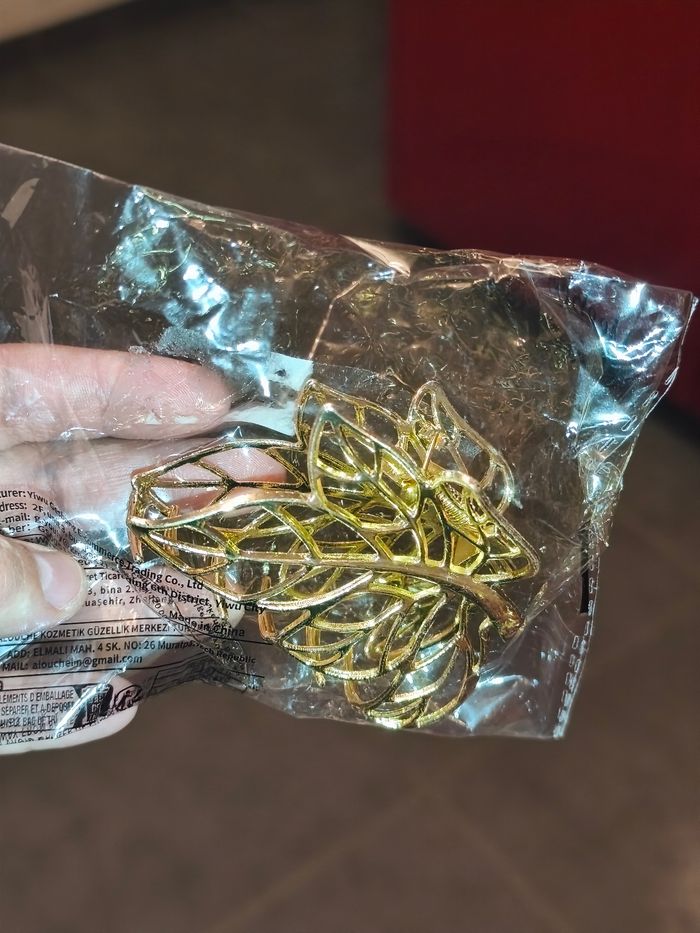 Pince cheveux feuille - photo numéro 2