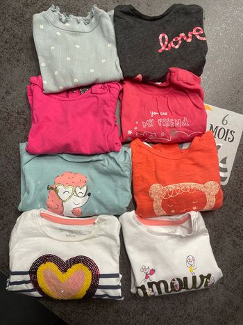 Lot t-shirt manches longues