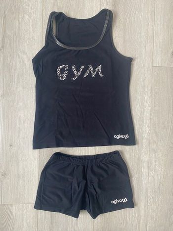Ensemble de Gym Agiva strass - 12 ans