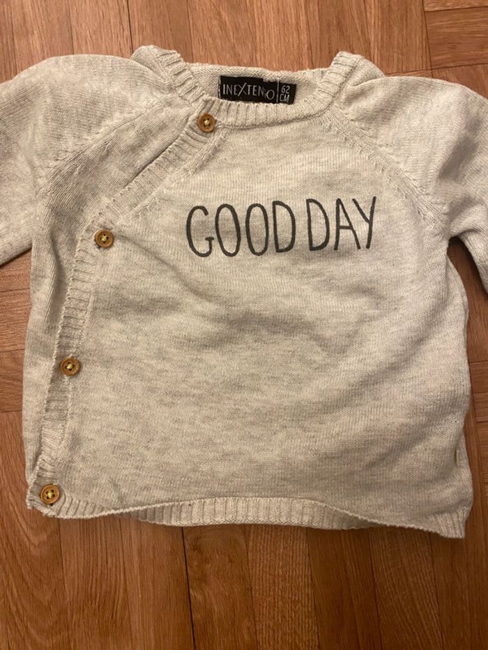 Gilet brassière cache cœur gris In Extenso - photo numéro 2