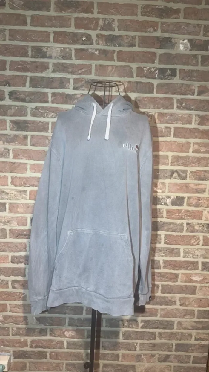 Sweat à capuche gris foncé Ellesse - photo numéro 2