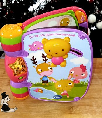 🎄 VTech Livre Interactif Do Ré Mi Super livre enchanté Rose