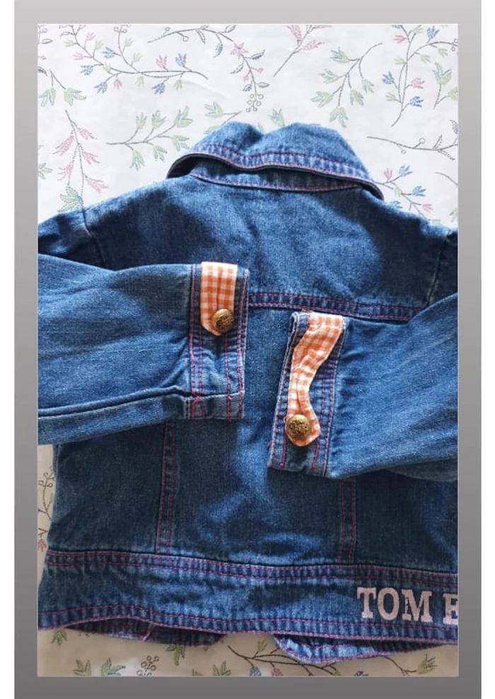 veste en jean bleu fille "4" Tom et Kiddy 12 mois - photo numéro 2