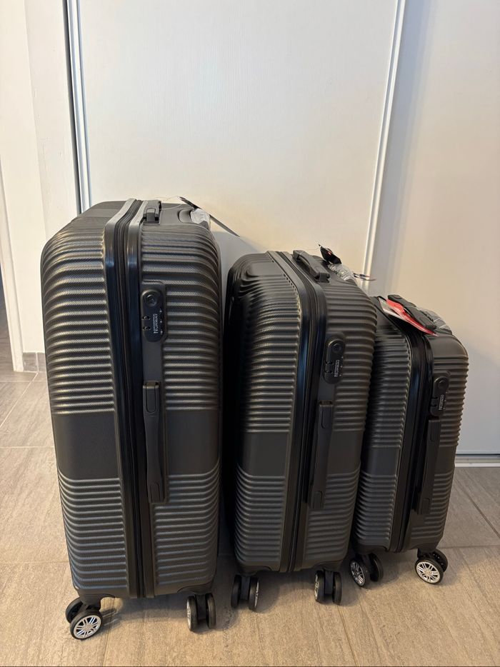 Lot de 3 valises grises Geographical Norway