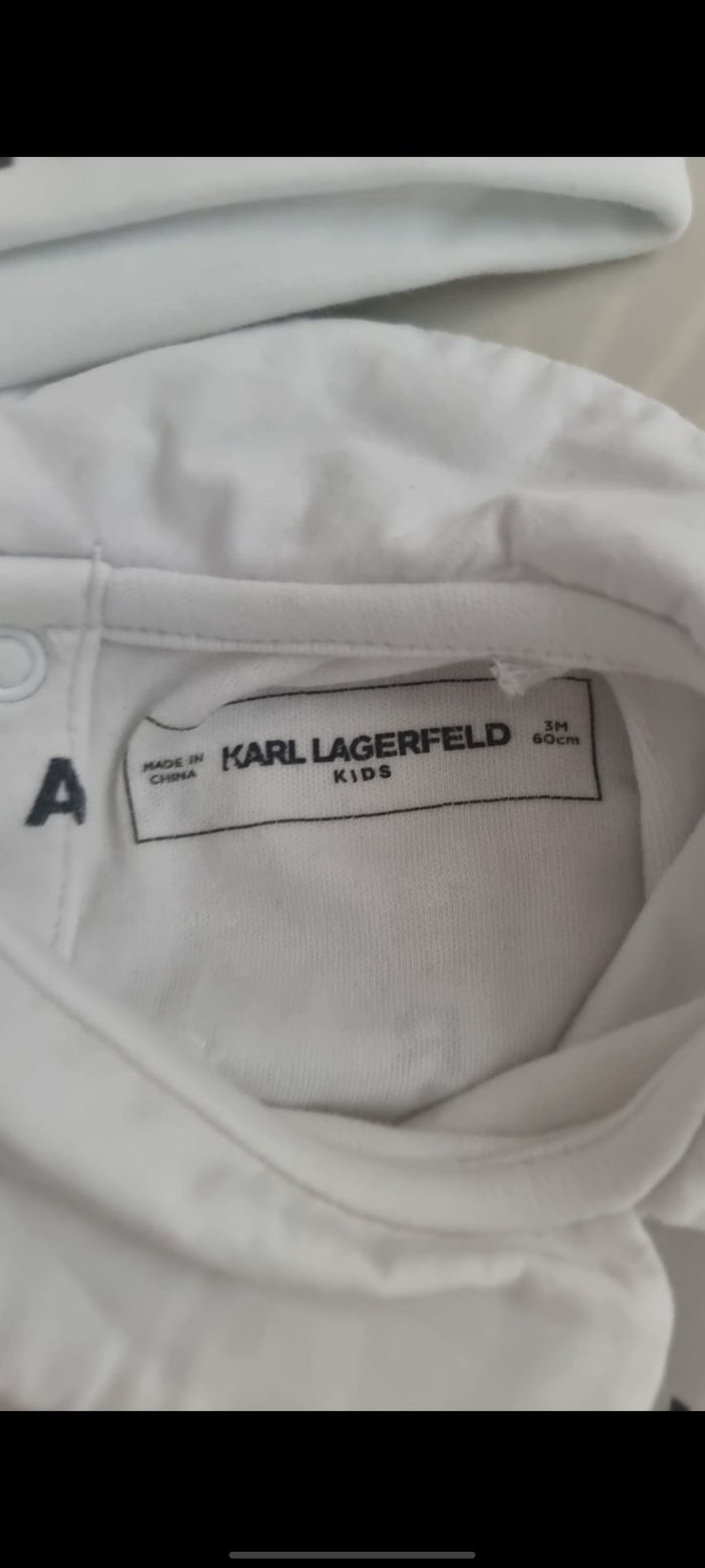 Ensenble pyjama bébé karl lagerfeld taille 3 mois - photo numéro 2