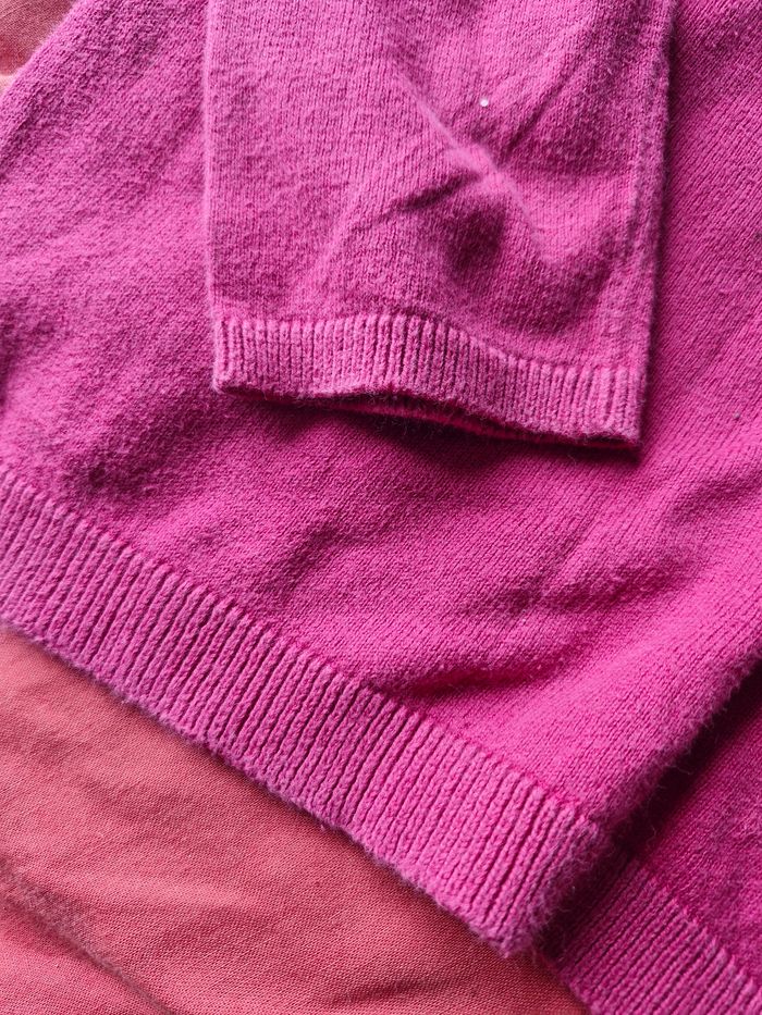 Joli pull jersey classique rose bonbon - photo numéro 3