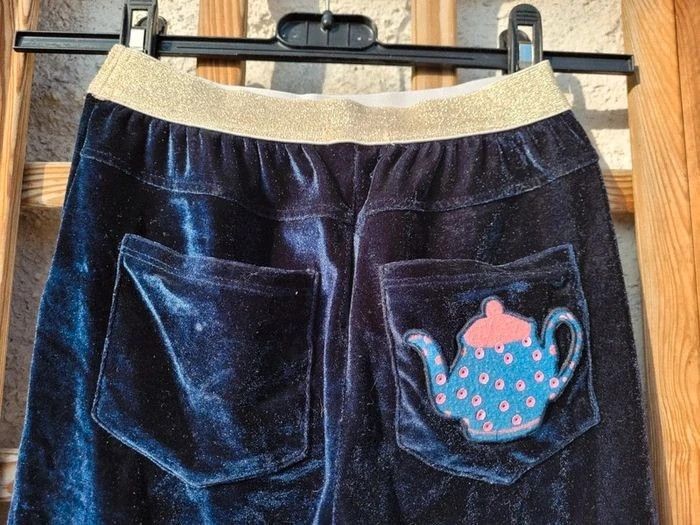 Ensemble billieblush velours bleu nuit 🕰 pantalon jogging et haut manches longues 6 ans - photo numéro 7
