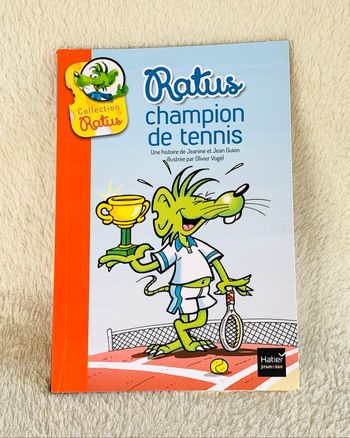Livre « Ratus Champion de tennis » 8 - 10 ans