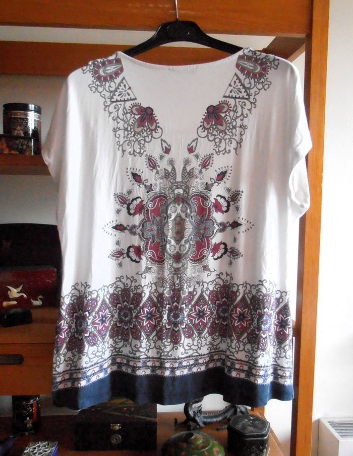 Blouse femme, Armand Thiery, taille L 40, manches courtes - photo numéro 7