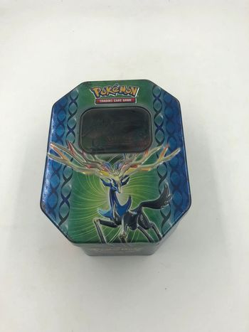 Boîte de rangement métallique de cartes Pokémon édition XY