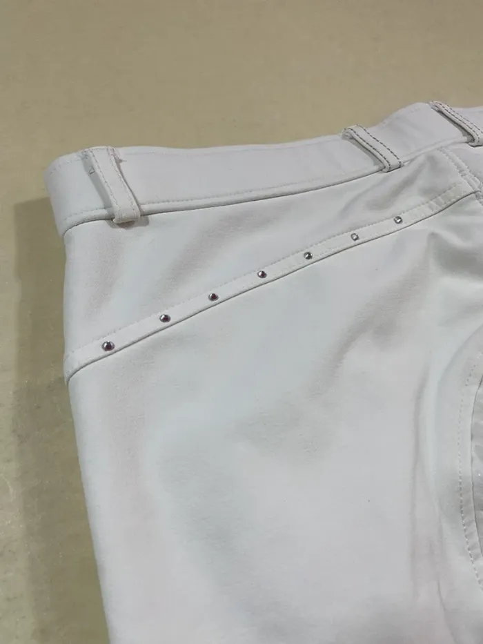 Pantalon 4Riders blanc strass – Full grip – Taille 42 (XL) - photo numéro 10