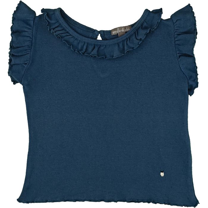 T-Shirt à manches courtes 24 mois en coton et modal Émile et Ida
