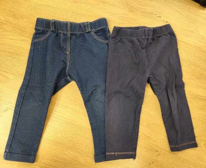 Lot leggings 12 mois