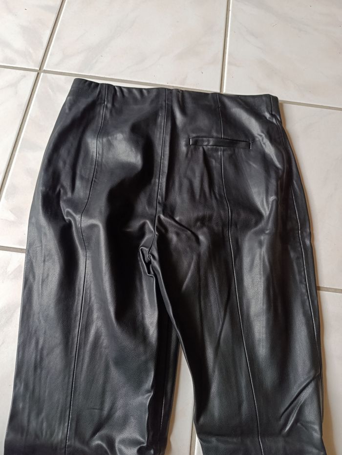 Pantalon simili cuir mango - photo numéro 2