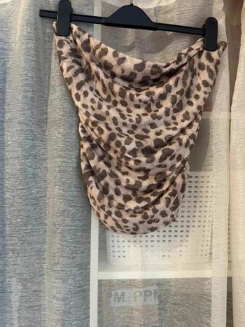 Top bustier à motifs léopard | Sans marque