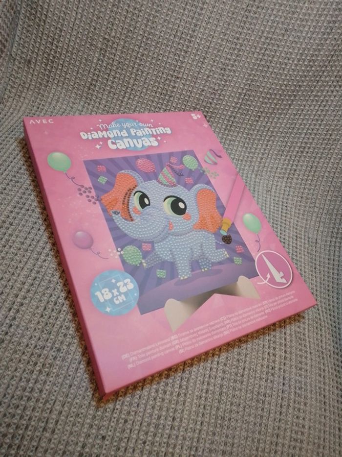 Toile peinture Diamond Painting "Éléphant" - photo numéro 9