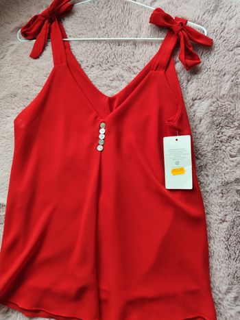 Top débardeur rouge femme