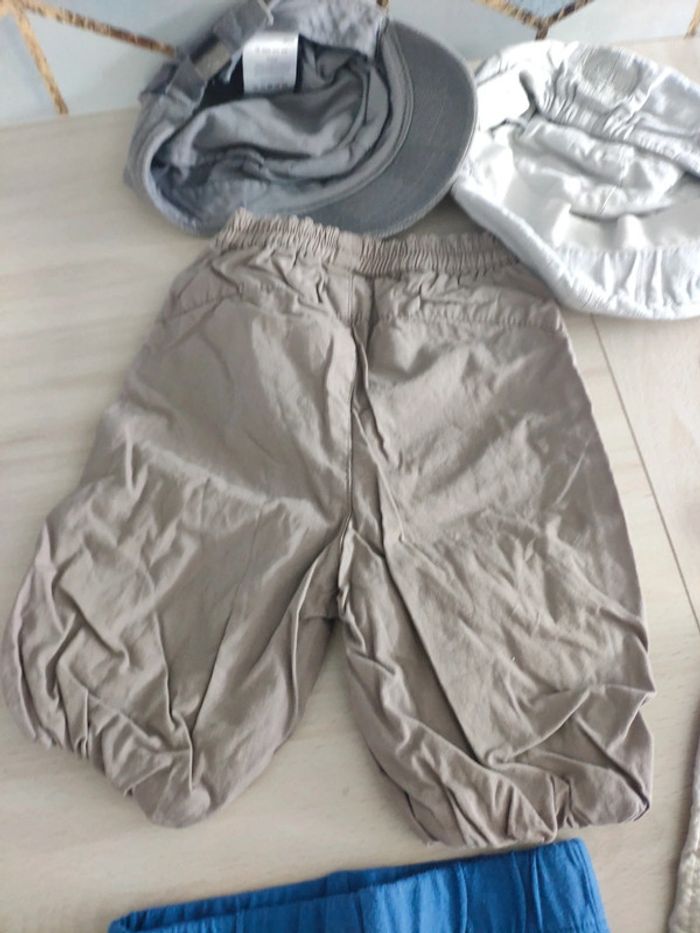 Lot 1/3 mois garçon pantalon short casquette Chicco béret - photo numéro 9