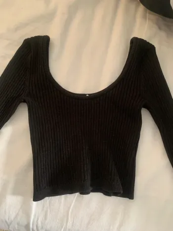 Crop top manches longues bershka