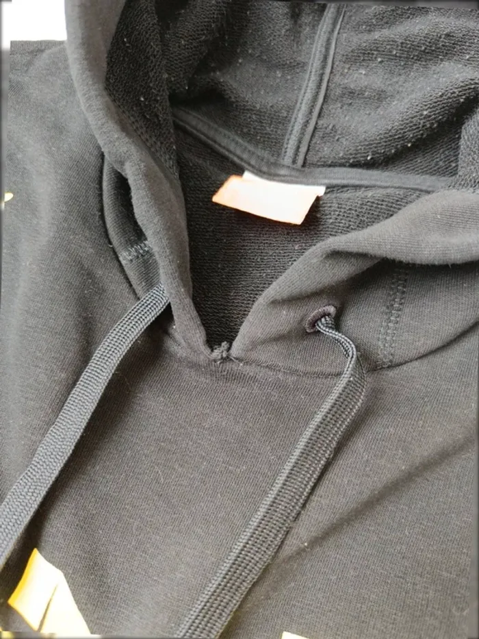 Hoodie Puma BVB Dortmund noir & jaune taille large - photo numéro 6