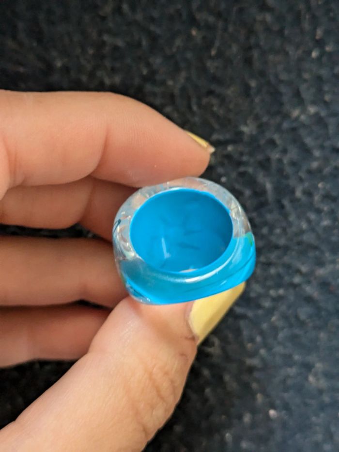 Bague en résine style vintage - photo numéro 3