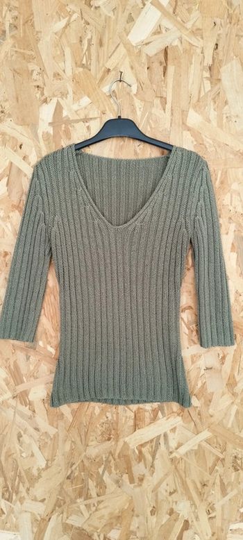 Pull tricot kaki