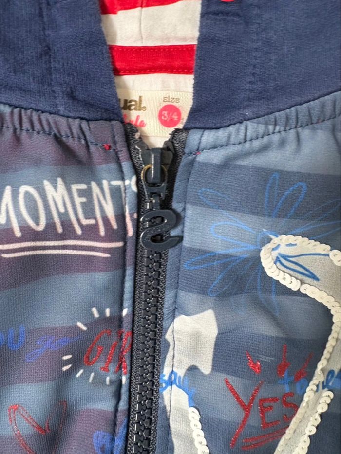 Gilet desigual 3-4 ans - photo numéro 2