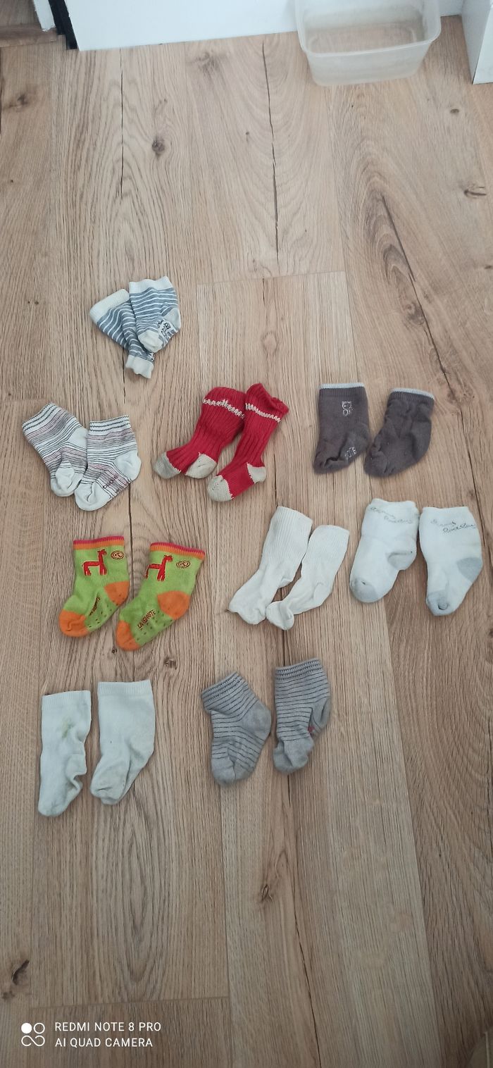 Lot de 9 paires de chaussettes 6 mois