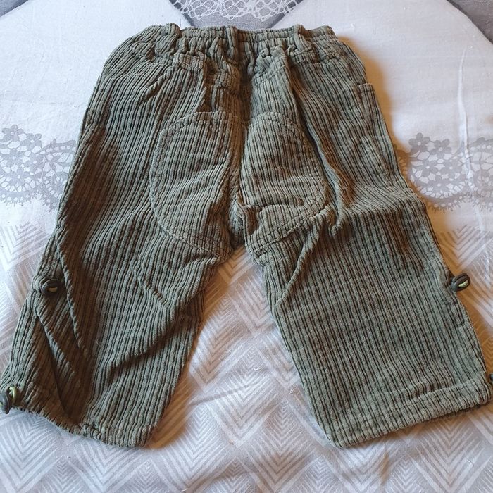 Lot pantalons velours de taille 12mois - photo numéro 7