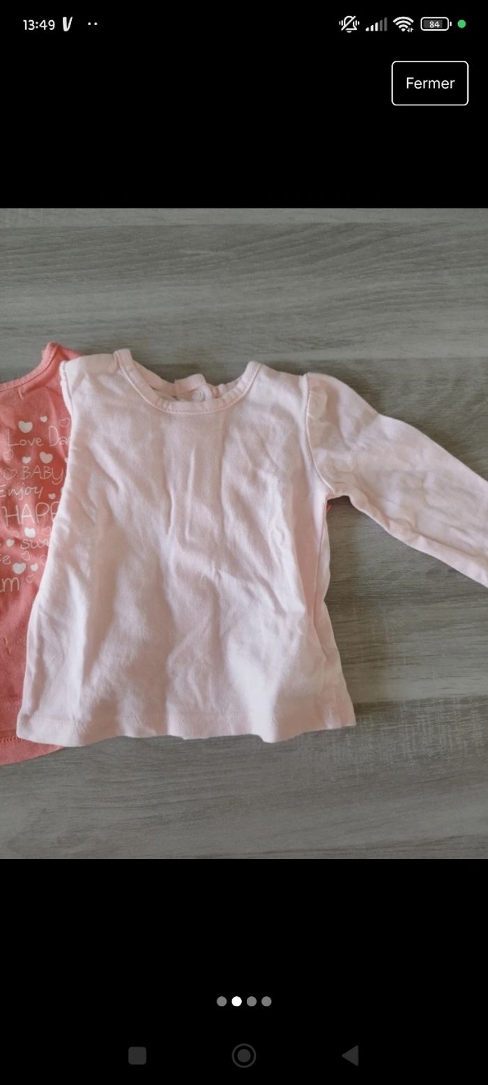 Lot t-shirt manche longue