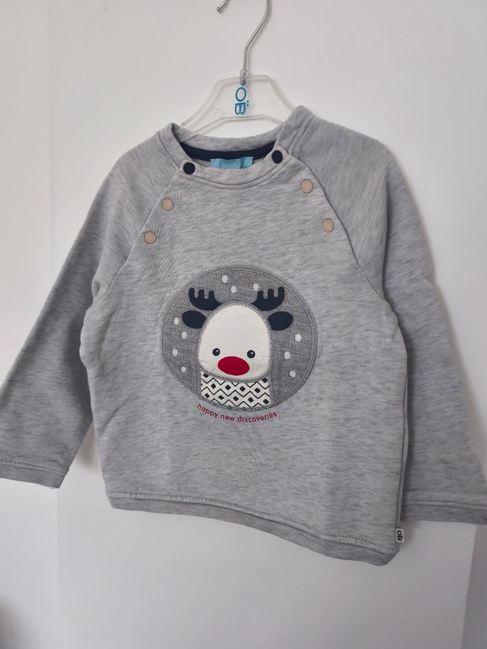 Sweat renne de Noël Obaibi