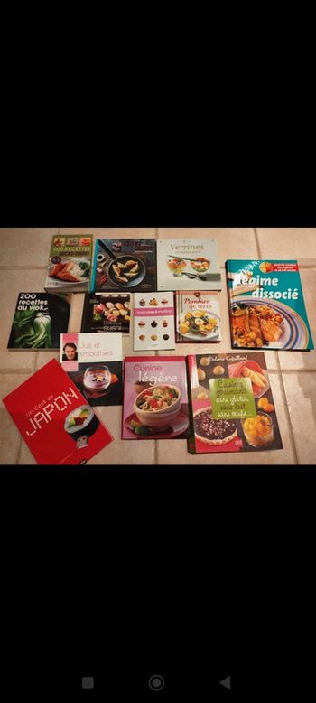 Lot livres de cuisine
