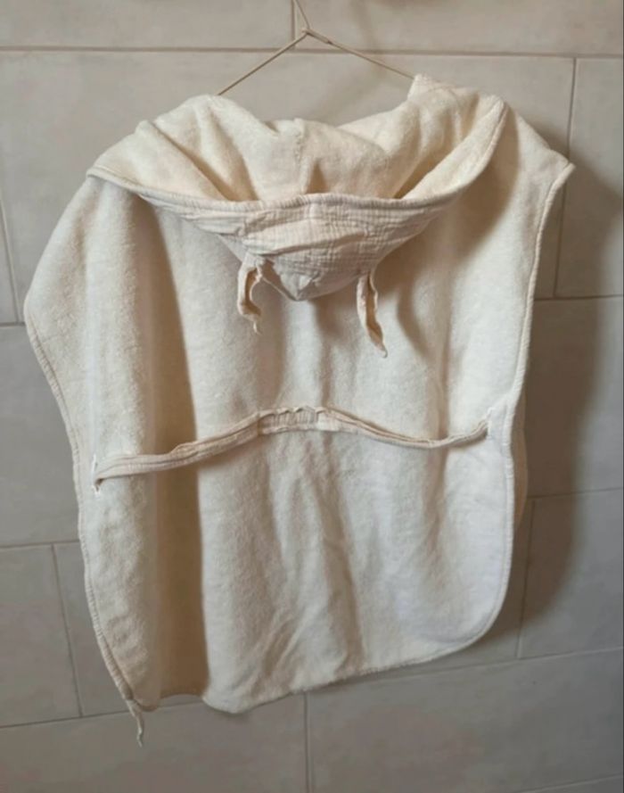 peignoir tout doux et gaze de coton 2/4ans de chez bb&co neuf - photo numéro 2