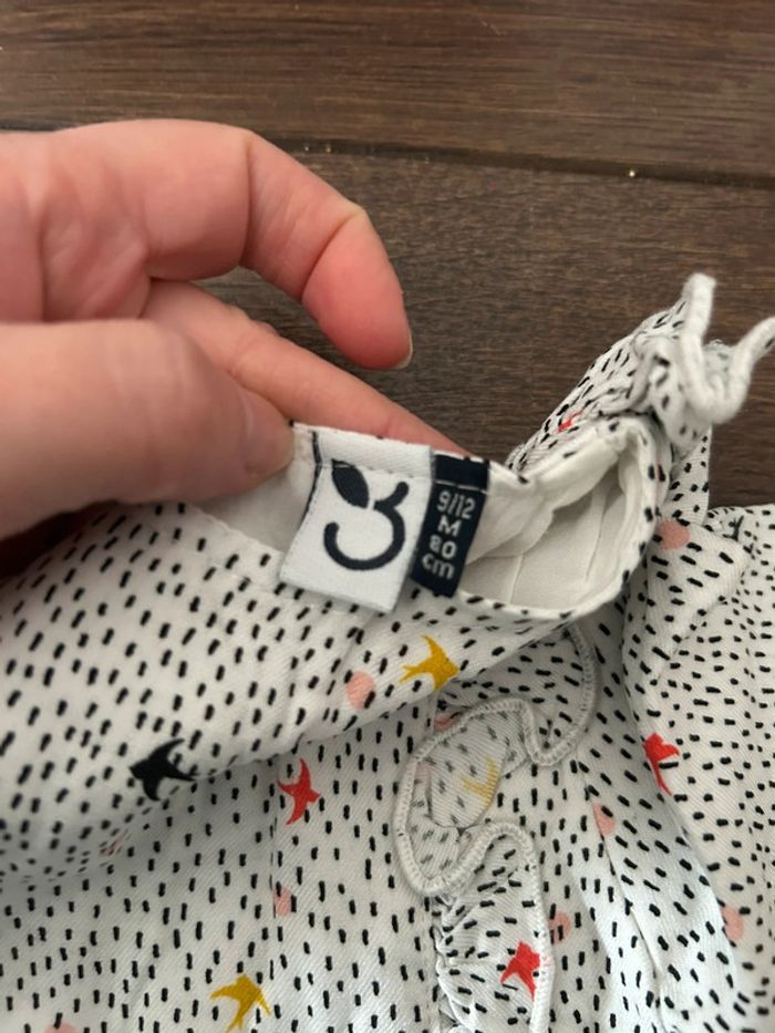 Robe 3 pommes 9 / 12 mois 80 cm neuve - photo numéro 3