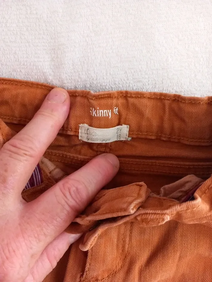 🚼pantalon jeans marron 2ans - photo numéro 3