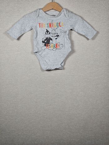 Bodie manche longue looney tunes 0-3 mois 62 cm 