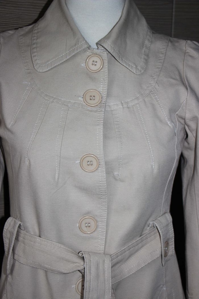 trench femme taille 36 Voyelles beige - photo numéro 2