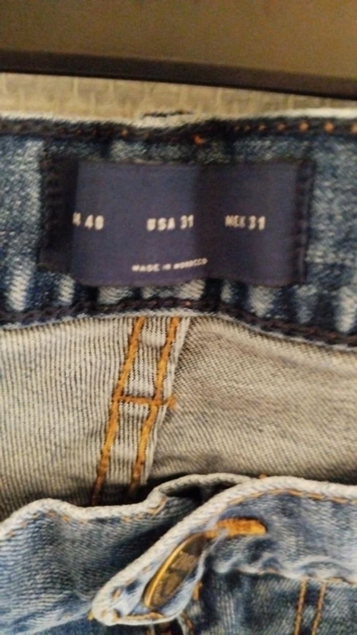 Jean homme Zara Man - T. 40 (EU) / 31 (US/MEX) - photo numéro 2