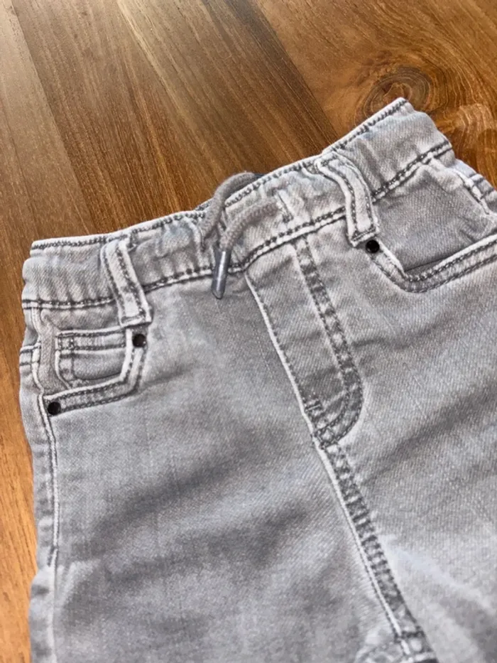2 jeans taille élastique 18/24 mois mango - photo numéro 7