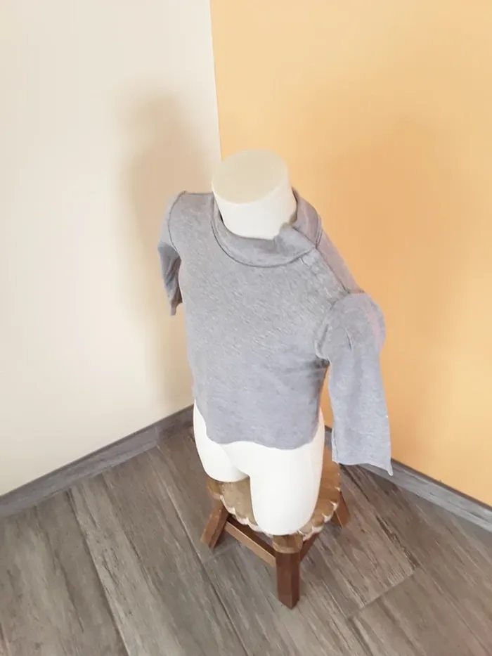 Tee shirt manches longues col roulé 3 ans (90/97 cm) - photo numéro 6