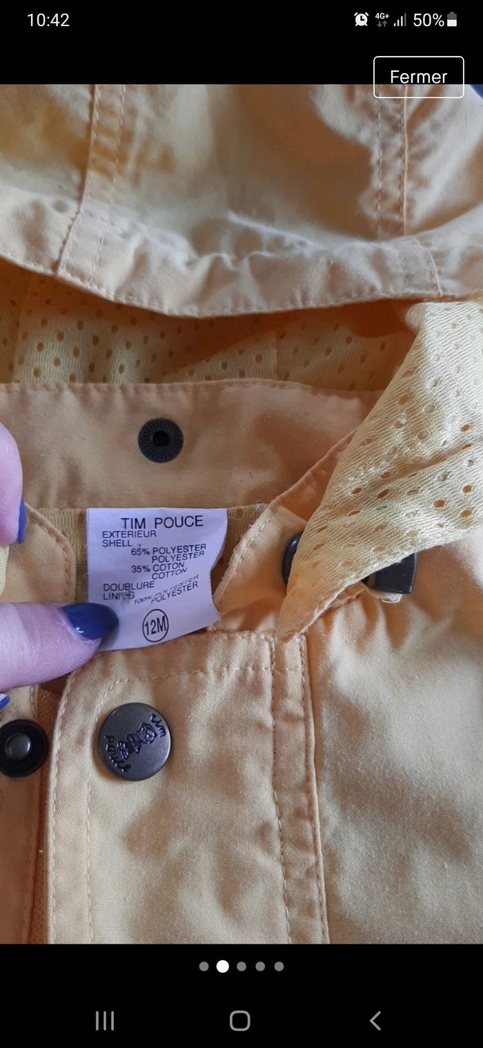 Veste jaune 12M - photo numéro 4