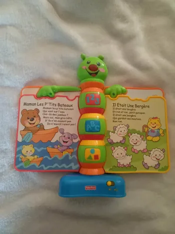 Livre d'éveil rigolotronique musical Fisher price enfant bébé