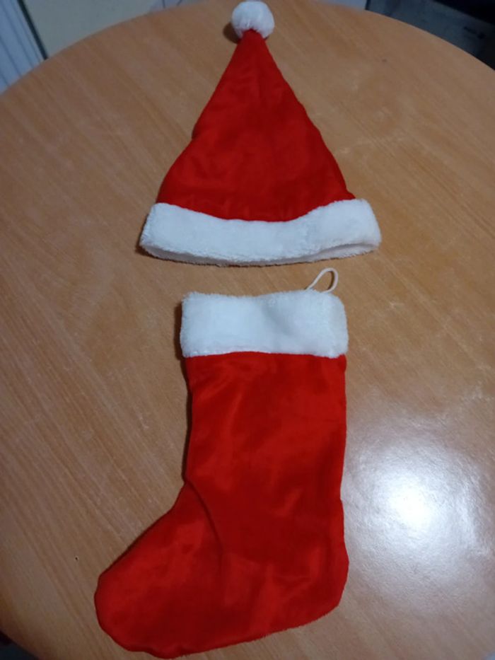 Bonnet et chaussette de Noël Winnie l'ourson - photo numéro 2